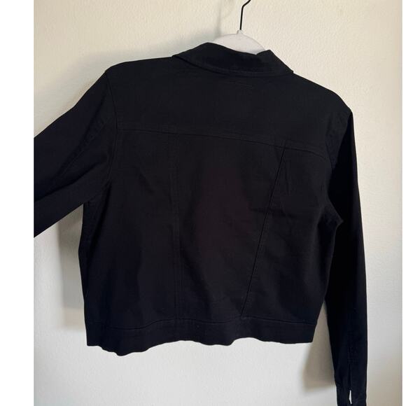 Bagatelle Women's Black Cropped‎ Jacket Size Small Gold Buttons - Picture 2 of 6